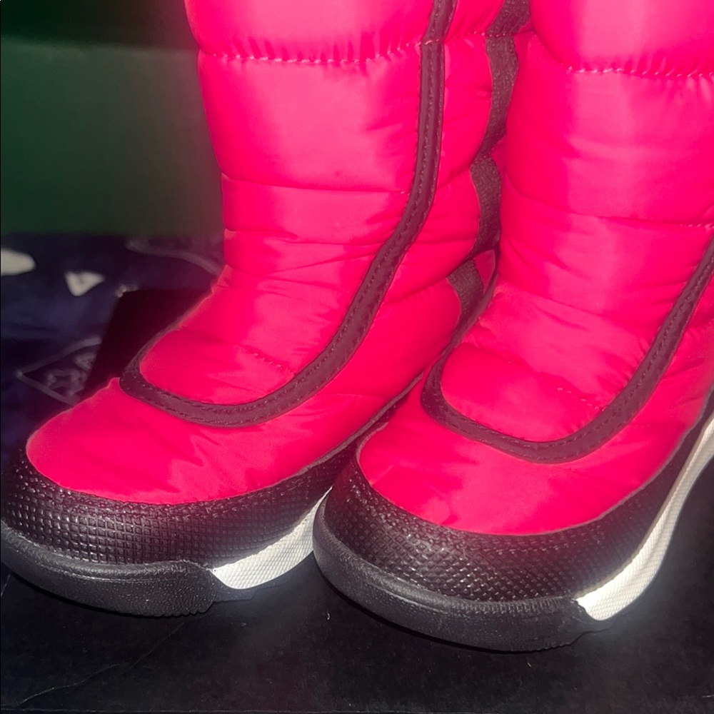 Sorel Kids' Red and Black Snow Boots - Picture 4 of 5